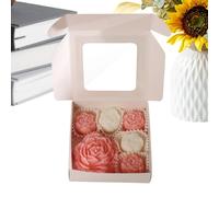 Bougie d'aromathérapie - 6 pièces parfum naturel de rose pivoine | centre de table parfumés | cadeau de décoration de la maison pour maman, femme, petite amie, anniversaire, mariage, San, b