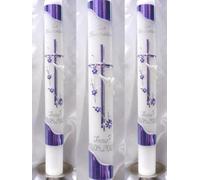 Bougie de baptême Cierge 400/40 mm VT DE 33 avec accessoires pour personnalisables