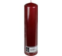Bougie de cheminée bordeaux 30x7,8cm Bougie de l'Avent Bougie d'autel Mousse de cheminée Bougie de lanterne
