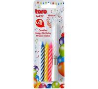 Bougie De Gâteau Chantant "Joyeux Anniversaire "+4 Bougies