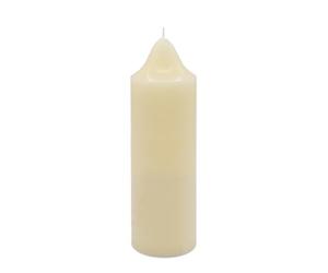 Bougie de lanterne XXL crème non parfumée - 30 cm - Grande bougie pilier avec une durée de combustion de 190 heures - Bougie pilier pour lanternes - Ronde - Sans suie