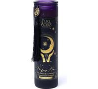 Bougie de Manifestation Lune Purificatrice dans un verre avec gland -- 300g
