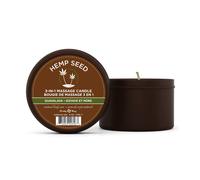 Bougie de massage 3 en 1 aux graines de chanvre, parfum goyave - 170 g - Bougie la fois huile de massage et hydratante - Huile de graines de ch