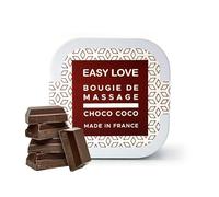 Bougie de Massage Easy Love - Parfum Choco Coco - 54g - Huile de Massage Tiède Gourmande - Made in France - Ingrédients Naturels - Format Voyage - Instant Sensuel et Relaxant