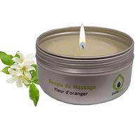 Bougie de massage sensuelle Fleur d'Oranger, cire 100% végétale, Purespa By Purenail