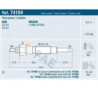 RIDEX 243G0076 Bougie de préchauffage pour NISSAN Patrol GR IV SUV (Y60, GR)