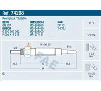 FAE Bougie de préchauffage pour MITSUBISHI 74208