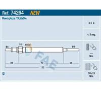 FAE 74264 bougies de préchauffage