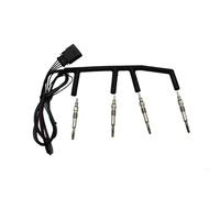 Bougie de préchauffage Diesel pour VW Golf Beetle Jetta Mk4 TDI 1.9L L4 2002-2003 0250202022 038971220C Kit de Faisceau de câblage pour Bougie de préchauffage (1 Jeu)