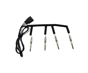 Bougie de préchauffage Diesel pour VW Golf Beetle Jetta Mk4 TDI 1.9L L4 2002-2003 0250202022 038971220C Kit de Faisceau de câblage pour Bougie de préchauffage (1 Jeu)