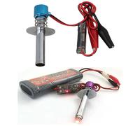 Bougie de préchauffage électronique 6-12V HSP 80100, Clip de câble d'allumage, sortie Nitro 18 21 28 moteur 1/8 1/10 1/24 RC, accessoires de voiture, pièces 1 pièce violette