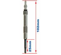 Bougie De Préchauffage - Fiat Marea (185_) 1.9 Jtd 110 (185axt1a) 09/2000>08/2002