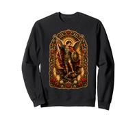 Bougie de prière de l'archange Saint Michel, icône sacrée, Art Foi Sweatshirt