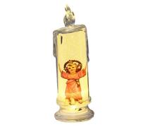 Bougie de prière sans flamme - Bougie religieuse LED à piles - Décoration d'église longue durée | Bougie de décoration religieuse des saints de Jésus, lumière de prière vacillante sûre,