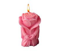 Bougie de Saint-Valentin pour elle - de soja parfumée longue durée - Bougie de Saint-Valentin en forme de rose - Pour lui, elle, petite amie, petit ami, épouse, mari, couple, mariage