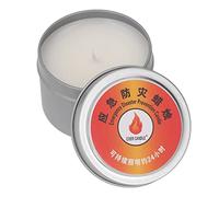Bougie de Survie - Bougie d'urgence à Combustion Longue de 24 Heures, Bougies sans Fumée étanches à Combustion Longue pour Les Pannes de Courant, pour L'extérieur, Le Camping, la Maison.(Argent)