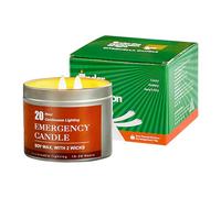 Bougie de survie | Bougies parfumées à combustion lente - 20-30 heures de combustion, équipement d'extérieur multifonction pour camping, excursions en cas de catastrophe, nature sauvage, préparation