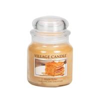 Bougie de village beurre d'rable 16 oz pot en verre Notes de bougie parfumes de sucre miel au beurre de vanille en rable avec un milieu double mche