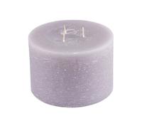 Bougie Déco 3 Mèches "Rustique" 12cm Lin