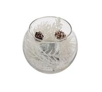 Bougie Déco LED ""Branche"" 10cm Argent