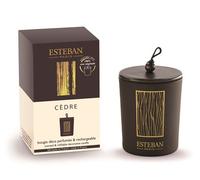 Estéban – Bougie déco parfumée rechargeable Cèdre