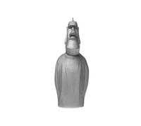 Bougie déco silver statue ile de pâques