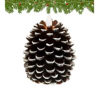 Bougie décorative en forme de - synthétique sans flamme | Alimenté par batterie | Ambiance de Noël chaleureuse | Décoration Table Cheminée Fenêtre | Idée de cadeau d'hiver pour une m