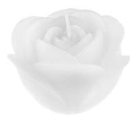bougie décorative fleur rose 12x7cm blanc - générique 000881500000001 Blanc G