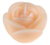 bougie décorative fleur rose 12x7cm pêche - générique 000881500000052 Orange G