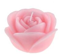 bougie décorative fleur rose 12x7cm rose - générique 000881500000005 Rose G