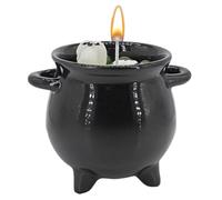 Bougie décorative Halloween | Ornement Décoratif Saisonnier en de Soja | Bougie parfumée chaudron sculpté | pour Salle de Yoga, Photographie, Étagère, Cheminée, Chambre, Rebord de Fenêtre