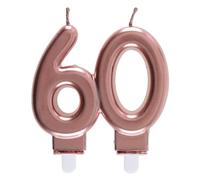 Bougie des Âges 60 ans, Rose Gold