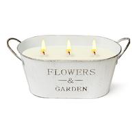 Bougie D'extérieur À La Citronnelle, 30oz Grande Bougie Citronnelle 3 Mèches En Cire De Soja Naturelle Bougies Parfumées Citronnelles Parfait Pour Jardin Terrasse Camping-150h Combustion