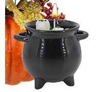 Bougie d'Halloween - de soja en céramique ABS | Bougies piliers sans flamme pour Halloween | Bougie pilier parfumée à piles pour fête d'Halloween, décoration d'intérieur et utilisation dans une