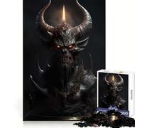 Bougie d'horreur satanique, Puzzle de 1000 pièces pour Adolescents, Jeu de réflexion apaisant, Cadeau de Noël de qualité supérieure (38x26cm)