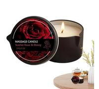 Bougie D'Huile Corporelle - De Massager Relaxant À Longue Durée - Bougie de Massage à la,Pour chambre à coucher privée spa privé adulte bain maison en couple nuit de rendez-vous amoureux
