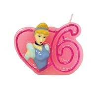 Bougie Disney Princesses pour Anniversaire Numéro 6