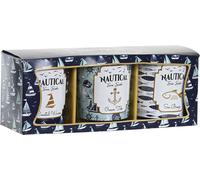 Bougie DKD Home Decor bleu cire cristal 17 x 5 x 6 cm (3 pièces)