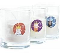 Bougie DKD Home Decor Rois mages (8 x 8 x 9 cm) (3 pièces)