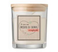 Bougie Dresseuse de Chevaux Irremplaçable | Candle | Idée Cadeau Écuyère Original Travail Départ Collègue Retraite Anniversaire Noël