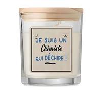 Bougie d'un Chimiste qui déchire - Candle - Idée Bougie Cadeau Personnalisable Cadeau Anniversaire Fête Original Famille Travail Départ Collègue Retraite Noël.