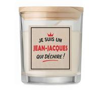 Bougie d'un Jean-Jacques qui déchire 2- Candle - Idée Bougie Cadeau Personnalisable Cadeau Anniversaire Fête Original Famille Travail Départ Collègue Retraite Noël.