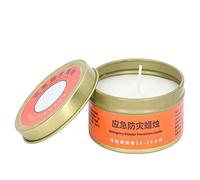 Bougie D'urgence de 26 à 30 Heures, Bougie de Survie pour Kits D'urgence, Camping, Randonnée ou Fournitures Essentielles, Bougie D'urgence Portable sans Fumée Largement Utilisée