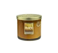 Kontiki Bougie ellipse 2 mèches Heart and Home Lever de Soleil - Durée de combustion: jusqu'à 40 heures ORANGE