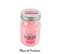 Bougie en bocal - ""Tu es une maman en or"" - Rose