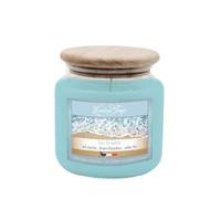 Bougie (en bonbonnière) cire colorée végétale parfumée 430g senteur Sur le sable - Les Lumières du Temps