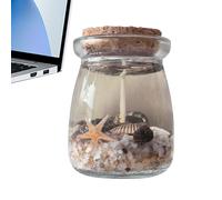 Bougie en gel parfumé - Bougie d'aromathérapie en verre ciré avec motif d'étoile de mer - Cadeau de méditation et de détente pour une atmosphère calme - Soulage le stress - Chambre à coucher, salon