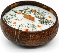 Bougie en noix de coco - senteur Citron vert, basilic et mandarine