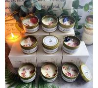 Bougie En Pierre Brute De Cristal Naturel Améthyste Quartz Rose Décoration De Méditation De Yoga Pour La Maison, Bougie Parfumée Pour Air Purifié Pour Cadeaux Aléatoires Bleu vert