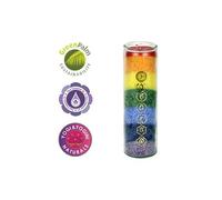 Bougie en stearine 100 heures - 7 chakras